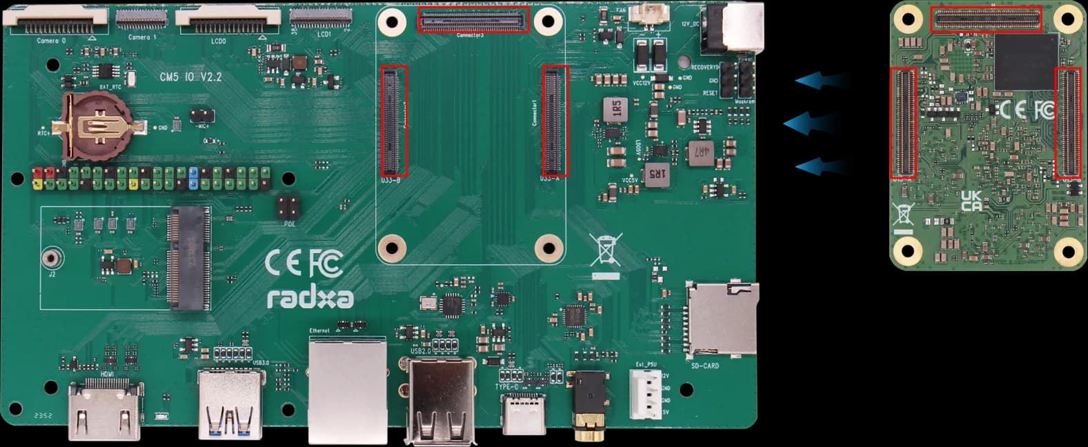CM5 connector view